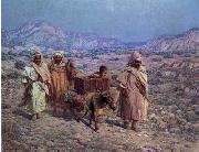 unknow artist Arab or Arabic people and life. Orientalism oil paintings  431 painting